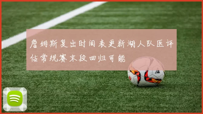 詹姆斯复出时间表更新湖人队医评估常规赛末段回归可能